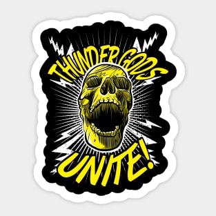 Thunder Gods Unite! Sticker
